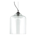 Ideal Lux - Suspension filaire BISTRO 1xE27/60W/230V d. 24 cm transparent