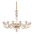 Ideal Lux - Suspension filaire BRIGITTA 12xE14/40W/230V d. 120 cm laiton