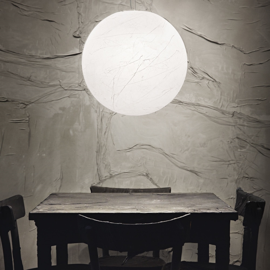 Ideal Lux - Suspension filaire CARTA 1xE27/25W/230V d. 40 cm blanc