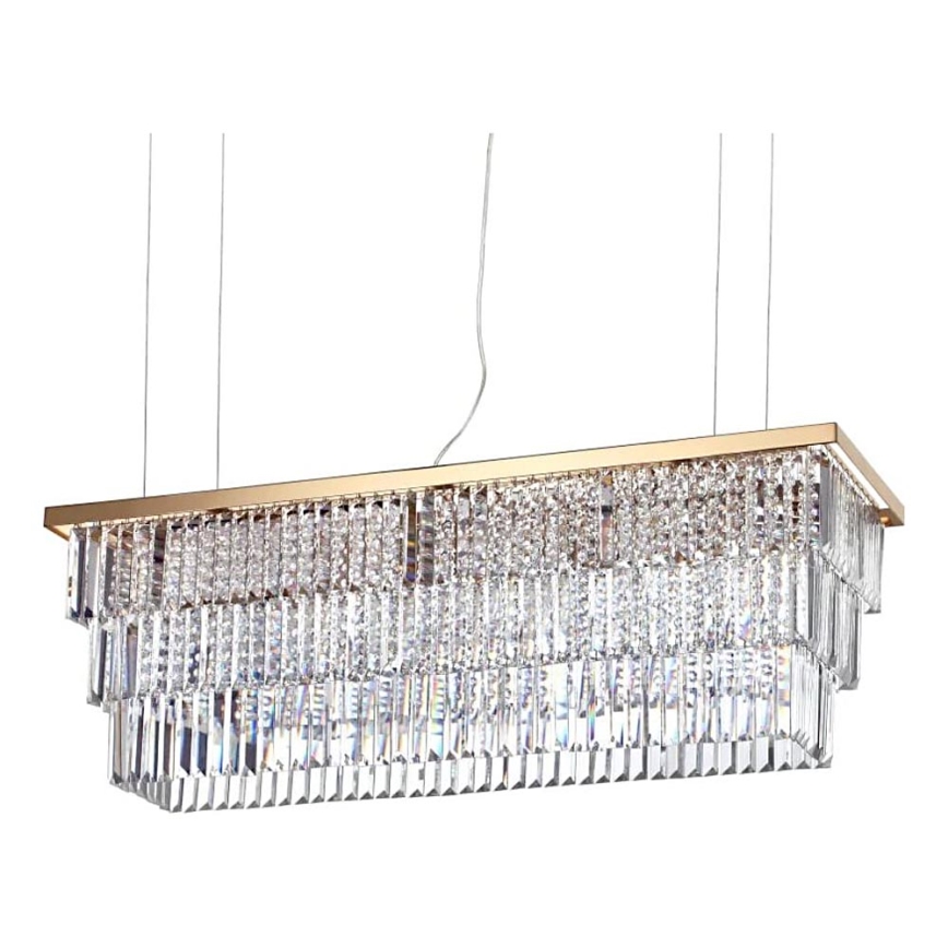 Ideal Lux - Suspension filaire en cristal MARTINEZ 8xE14/40W/230V