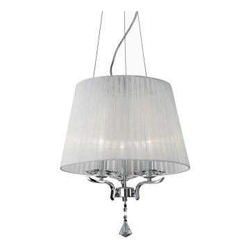 Ideal Lux - Suspension filaire en cristal PEGASO 3xE14/28W/230V d. 40 cm chrome brillant