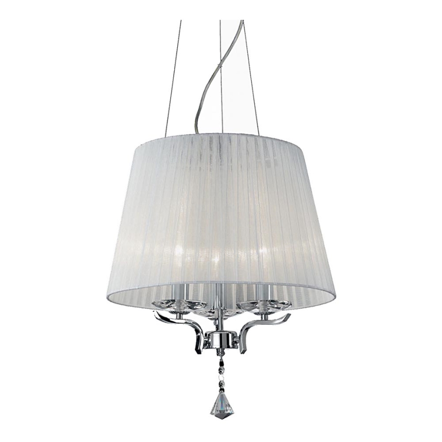 Ideal Lux - Suspension filaire en cristal PEGASO 3xE14/28W/230V d. 40 cm chrome brillant