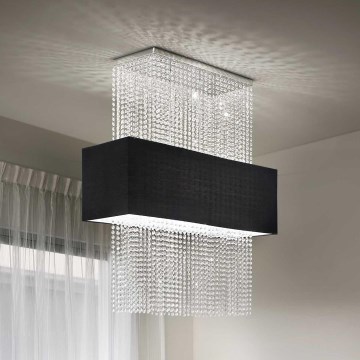 Ideal Lux - Suspension filaire en cristal PHOENIX 5xE27/60W/230V