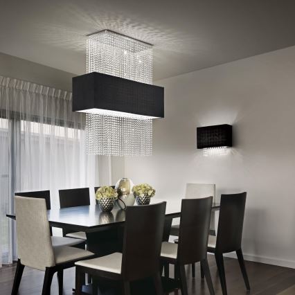 Ideal Lux - Suspension filaire en cristal PHOENIX 5xE27/60W/230V