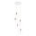 Ideal Lux - Suspension filaire ICE 5xE27/60W/230V d. 50 cm blanc