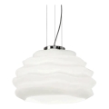 Ideal Lux - Suspension filaire KARMA 1xE27/60W/230V d. 39 cm blanc