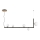 Ideal Lux - Suspension filaire LED BIRDS 5xG9/3W/230V noir/doré