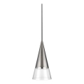 Ideal Lux - Suspension filaire LED CONO 1xGU10/7W/230V d. 15 cm CRI 90 chrome mat