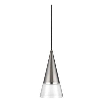 Ideal Lux - Suspension filaire LED CONO 1xGU10/7W/230V d. 15 cm CRI 90 chrome mat