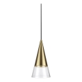Ideal Lux - Suspension filaire LED CONO 1xGU10/7W/230V d. 15 cm CRI 90 laiton