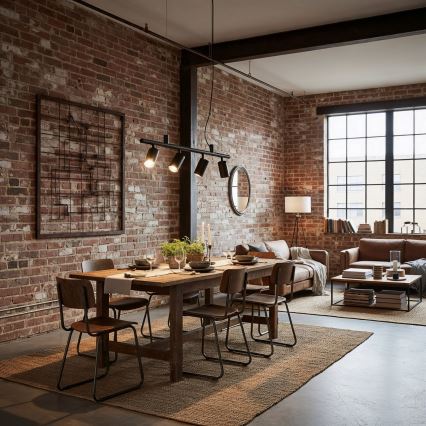 Ideal Lux - Suspension filaire LED DYNAMITE 4xGU10/7W/230V CRI 90 noir