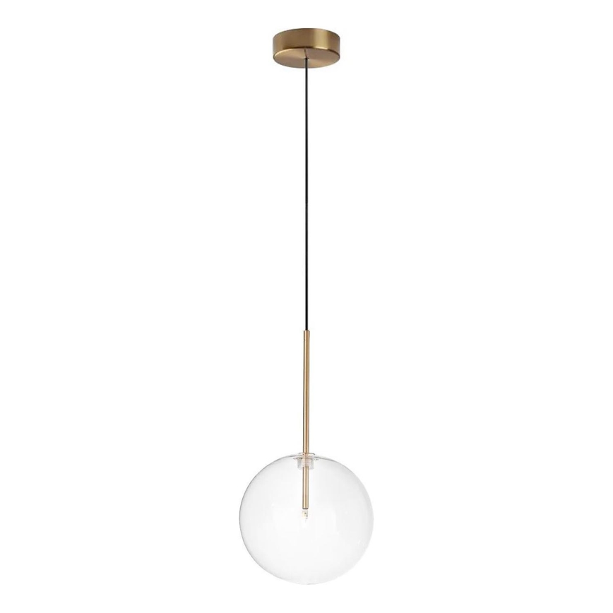 Ideal Lux - Suspension filaire LED EQUINOXE 1xG4/2W/230V d. 20 cm laiton/transparent