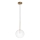 Ideal Lux - Suspension filaire LED EQUINOXE 1xG4/2W/230V d. 20 cm laiton/transparent