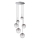 Ideal Lux - Suspension filaire LED EQUINOXE 6xG4/2W/230V d. 65 cm chrome brillant/fumé