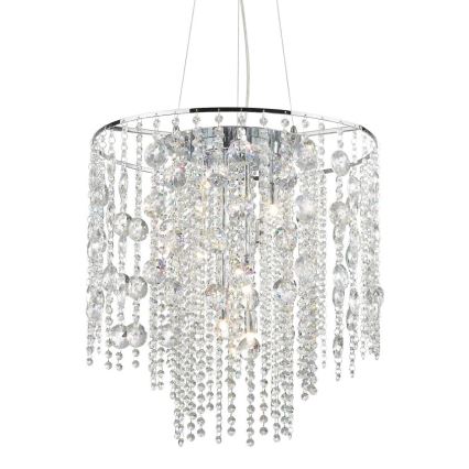 Ideal Lux - Suspension filaire LED EVASIONE 10xG9/3W/230V d. 51 cm chrome brillant