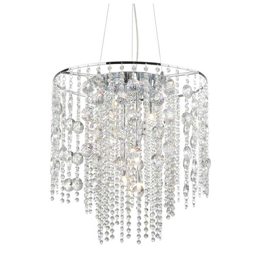 Ideal Lux - Suspension filaire LED EVASIONE 10xG9/3W/230V d. 51 cm chrome brillant
