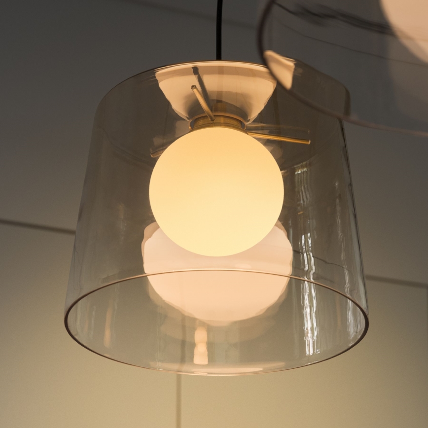 Ideal Lux - Suspension filaire LED FADE 1xG9/3W/230V d. 27,3 cm doré/fumé