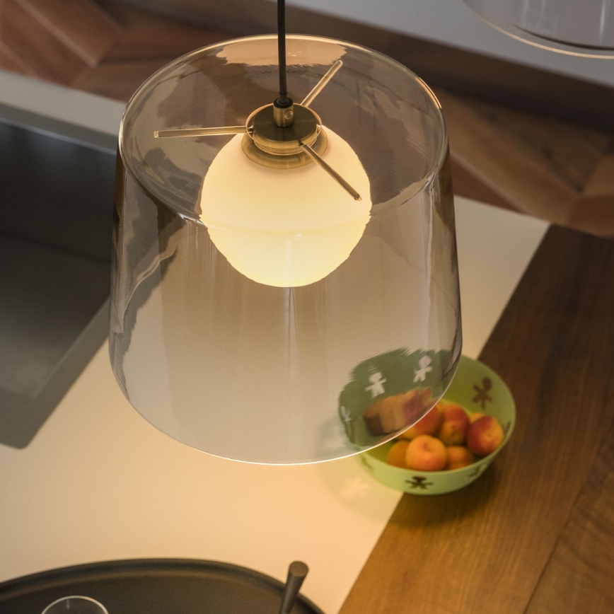 Ideal Lux - Suspension filaire LED FADE 1xG9/3W/230V d. 27,3 cm doré/fumé