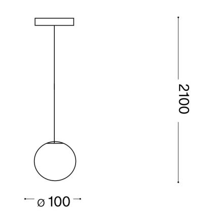Ideal Lux - Suspension filaire LED MAPA 1xG9/3W/230V d. 10 cm blanc