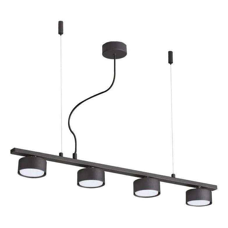 Ideal Lux - Suspension filaire LED MINOR 4xGX53/9W/230V 75,5 cm noir