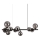 Ideal Lux - Suspension filaire LED PERLAGE 10xG9/3W/230V 81 cm noir/fumé