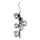 Ideal Lux - Suspension filaire LED PERLAGE 6xG9/3W/230V d. 26 cm noir/fumé
