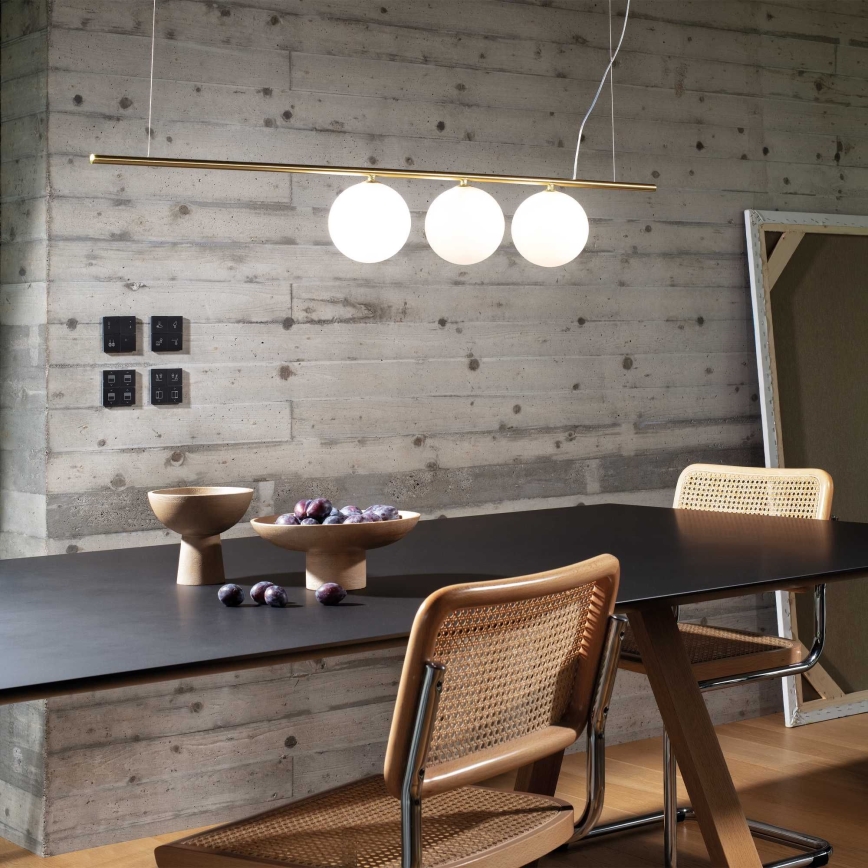 Ideal Lux - Suspension filaire LED PERLINE 3xG9/3W/230V doré