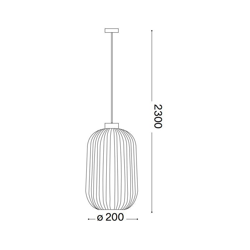 Ideal Lux - Suspension filaire MINT 1xE27/60W/230V d. 20 cm vert