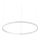 Ideal Lux - Suspension filaire ORACLE SLIM LED/37W/230V 2700K d. 70,5 cm blanc