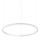 Ideal Lux - Suspension filaire ORACLE SLIM LED/38W/230V 3000K d. 70 cm blanc