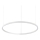 Ideal Lux - Suspension filaire ORACLE SLIM LED/38W/230V 4000K d. 70 cm blanc