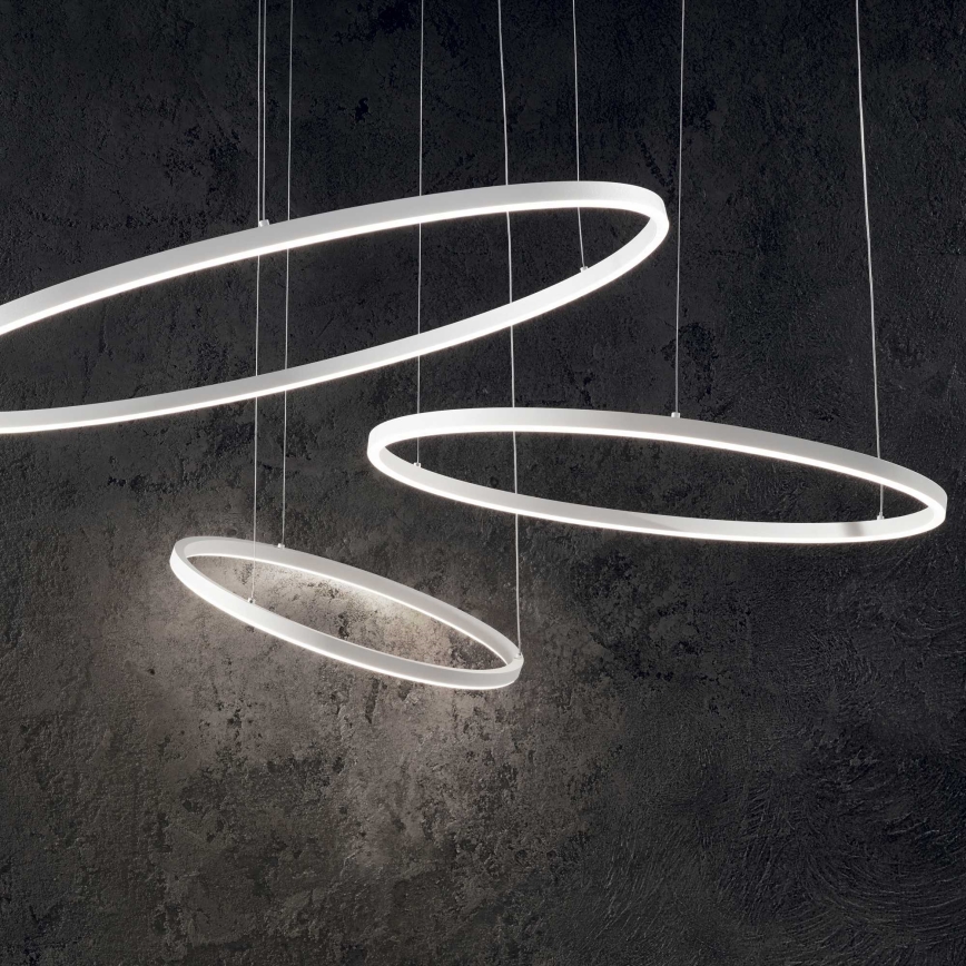 Ideal Lux - Suspension filaire ORACLE SLIM LED/38W/230V 4000K d. 70 cm blanc