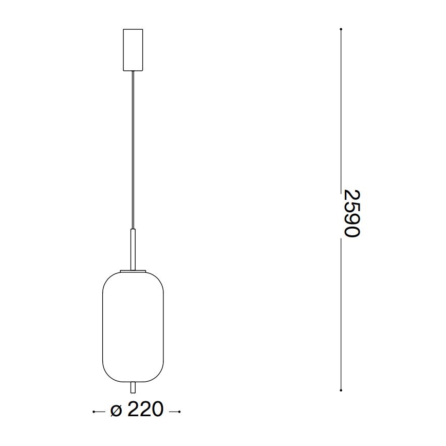 Ideal Lux - Suspension filaire UMILE LED/20W/230V d. 22 cm CRI 90 laiton/blanc