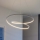 Ideal Lux - Suspension LED dimmable sur câble OZ LED/55W/230V, Ø 80 cm, IRC 90, blanc