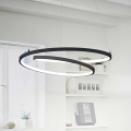 Ideal Lux - Suspension LED dimmable sur câble OZ LED/55W/230V Ø 80 cm IRC 90 noir