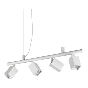 Ideal Lux - Suspension LED sur câble DYNAMITE 4xGU10/7W/230V IRC 90 blanche