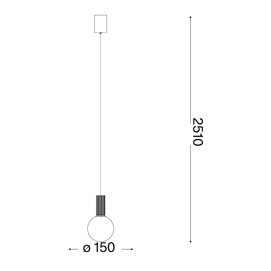 Ideal Lux - Suspension LED sur câble ODEON LED/8W/230V IRC 90 Ø 15 cm beige/blanc