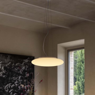 Ideal Lux - Suspension sur câble 3xE27/42W/230V Ø 42,5 cm blanche