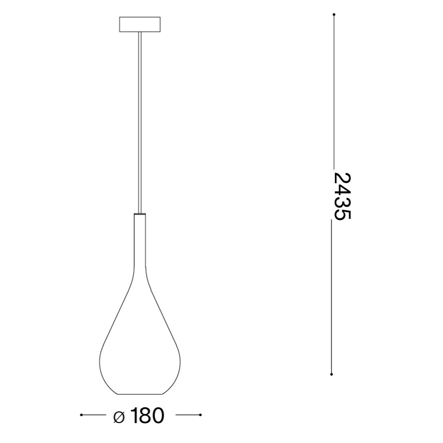 Ideal Lux - Suspension sur câble KALIQUE 1xE27/42W/230V Ø 18 cm beige fumé