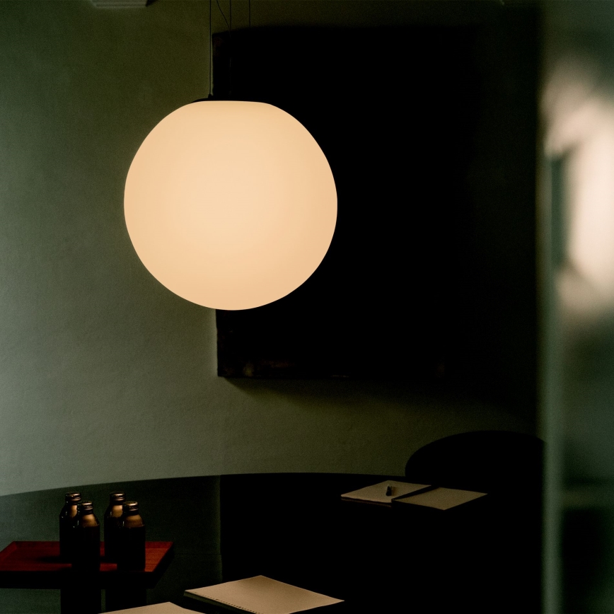 Ideal Lux - Suspension sur câble MAPA 1x E27/42W/230V Ø 40 cm, blanc