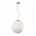 Ideal Lux - Suspension sur câble MAPA 1xE27/42W/230V Ø 20 cm blanche