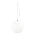 Ideal Lux - Suspension sur câble MAPA 1xE27/42W/230V Ø 30 cm blanche