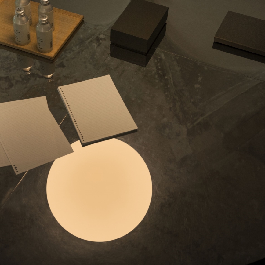 Ideal Lux - Suspension sur câble MAPA 1xE27/42W/230V Ø 50 cm blanche