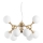 Ideal Lux - Suspension sur câble NODI 9xE14/28W/230V Ø 80 cm laiton/blanc