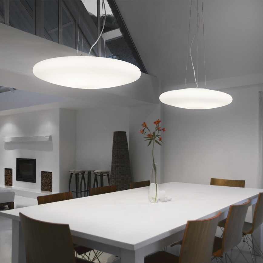 Ideal Lux - Suspension sur câble SMARTIES 3xE27/42W/230V 50 cm blanche