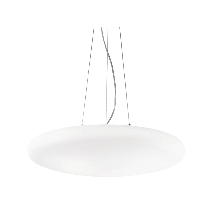 Ideal Lux - Suspension sur câble SMARTIES 5xE27/42W/230V Ø 60 cm blanche