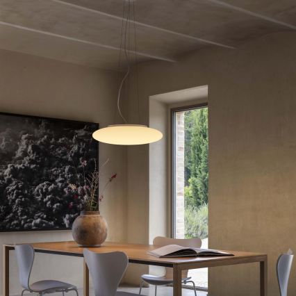 Ideal Lux - Suspension sur câble SMARTIES 5xE27/42W/230V Ø 60 cm blanche