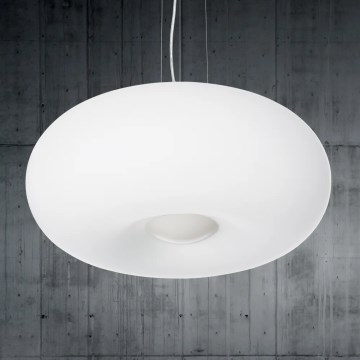 Ideal Lux - Suspension sur câble ULISSE 3x E27/60W/230V Ø 42 cm blanche