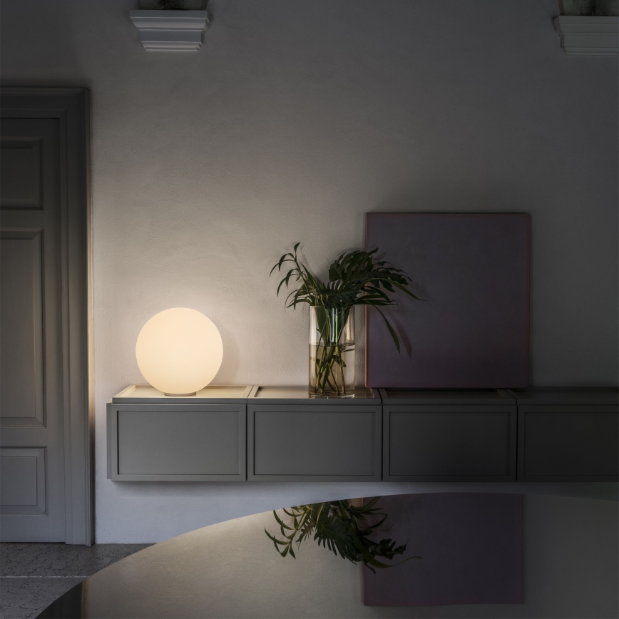 Ideal Lux - Tischleuchte MAPA 1xE27/42W/230V Ø 40 cm weiß