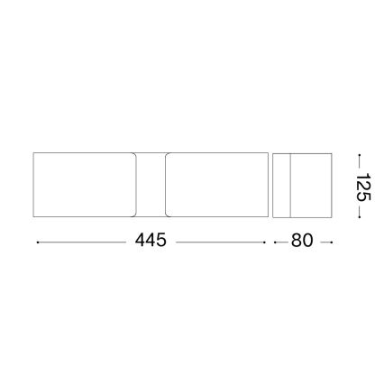 Ideal Lux - Wandleuchte 2xE27/60W/230V